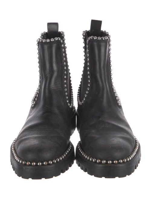 Alexander Wang Leather Studded Accents Chelsea Boots
