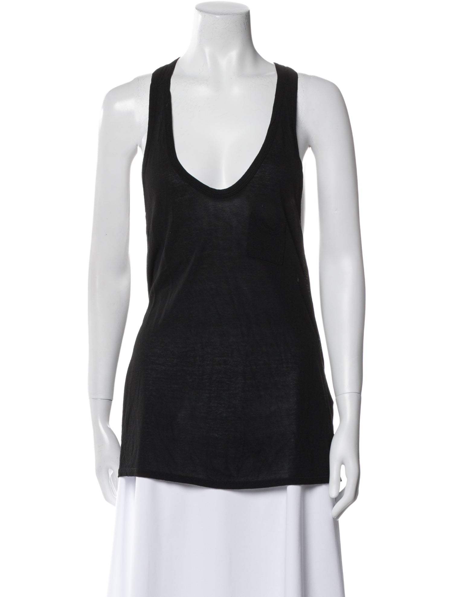 Alexander Wang Scoop Neck Sleeveless Top