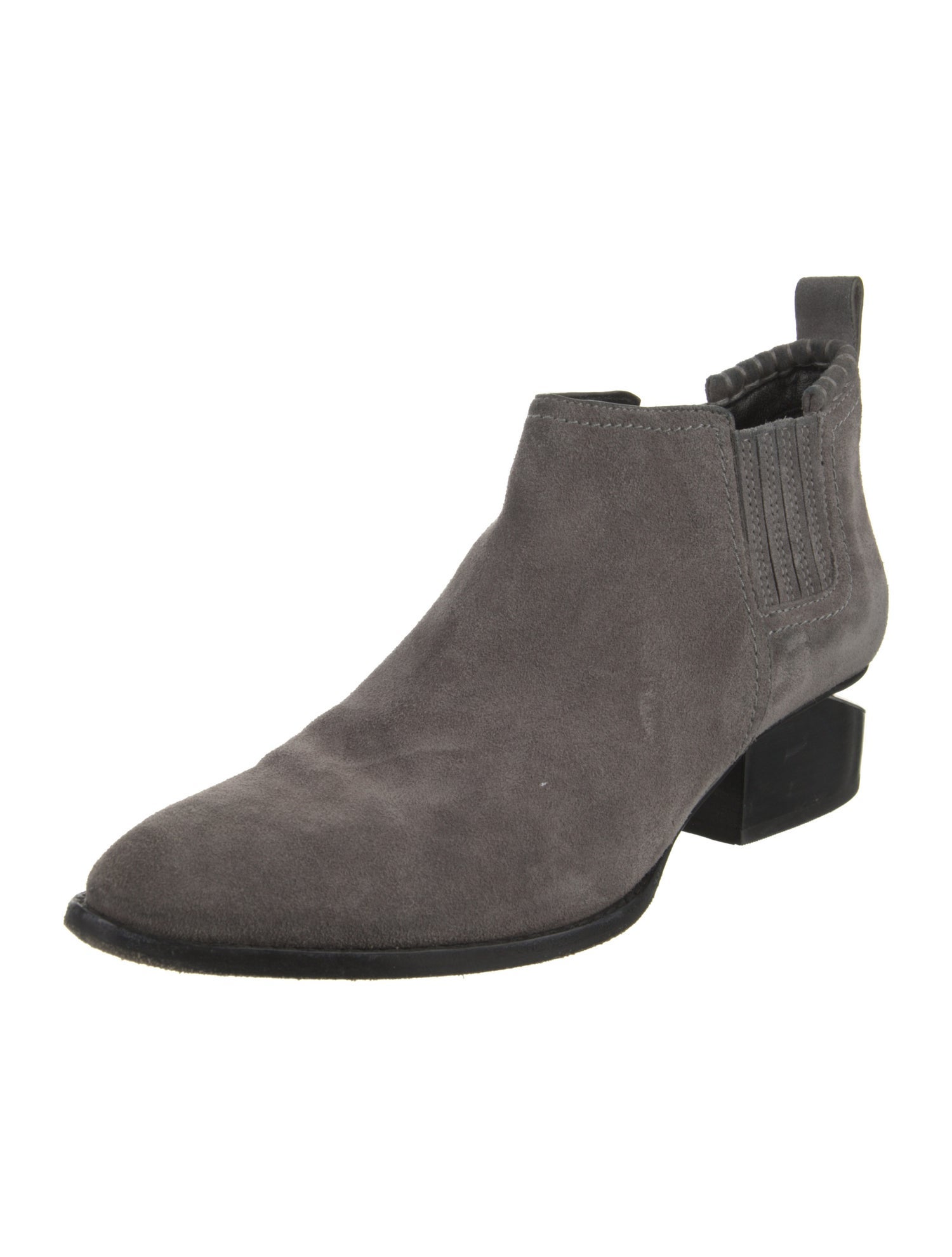 Alexander Wang Suede Moto Boots