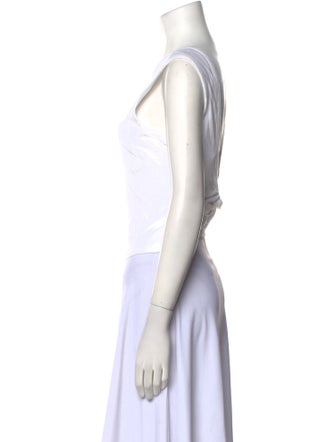 Alexander Wang Scoop Neck Sleeveless Crop Top