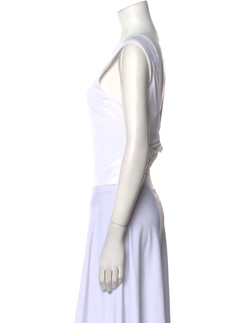 Alexander Wang Scoop Neck Sleeveless Crop Top