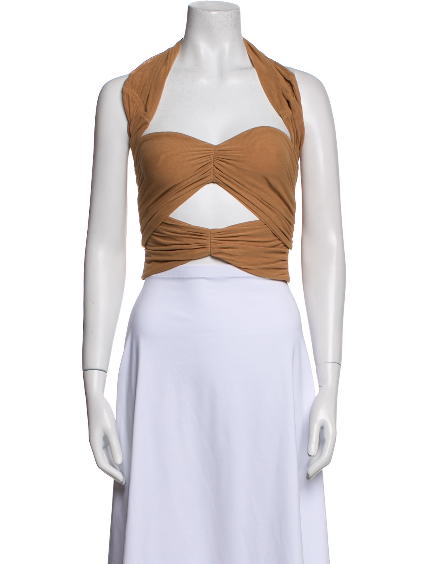 Alexander Wang V-Neck Sleeveless Crop Top