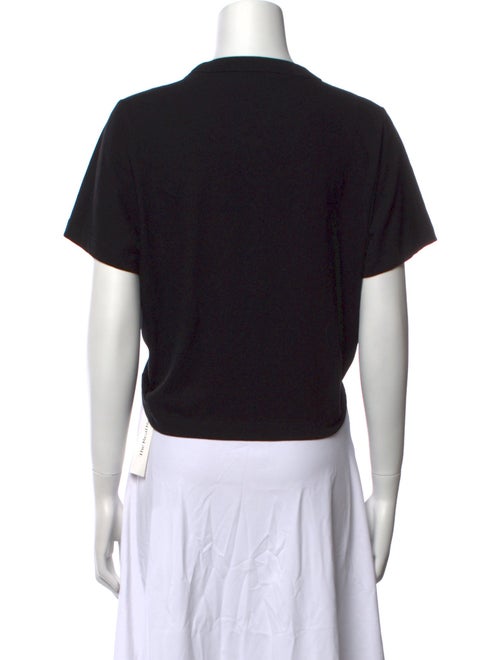 Alexander Wang V-Neck Short Sleeve Crop Top