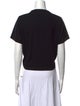 Alexander Wang V-Neck Short Sleeve Crop Top