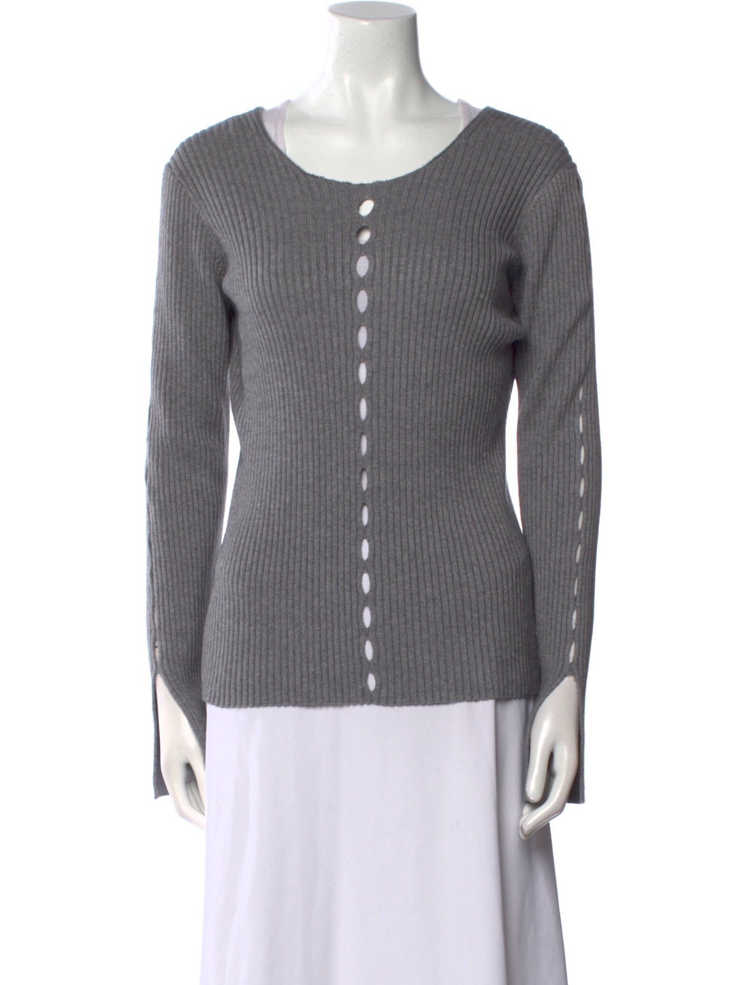 Alexander Wang Silk Scoop Neck Sweater