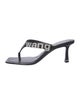 Alexander Wang Signature Logo Leather Slides