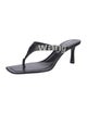 Alexander Wang Signature Logo Leather Slides