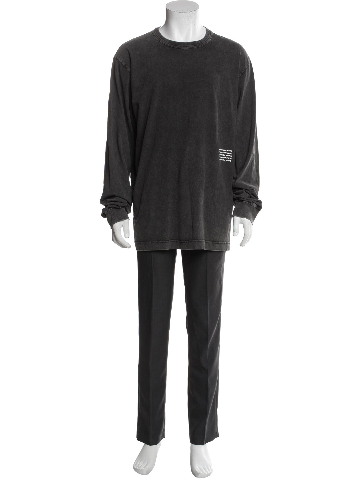 Alexander Wang Crew Neck Long Sleeve Henley