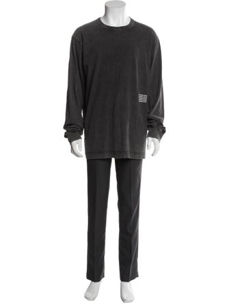 Alexander Wang Crew Neck Long Sleeve Henley