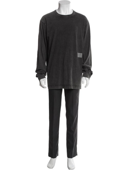 Alexander Wang Crew Neck Long Sleeve Henley
