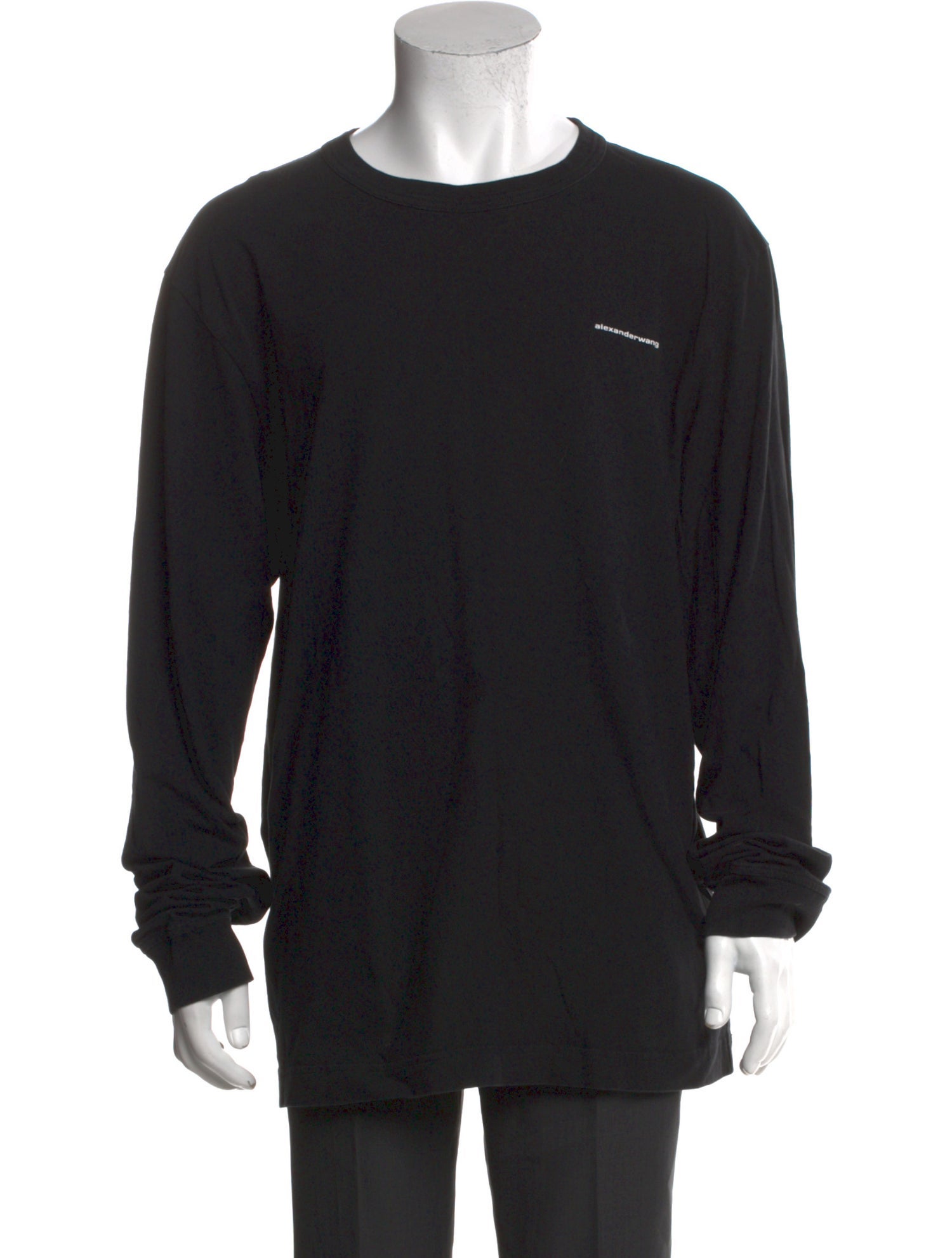 Alexander Wang Crew Neck Long Sleeve T-Shirt