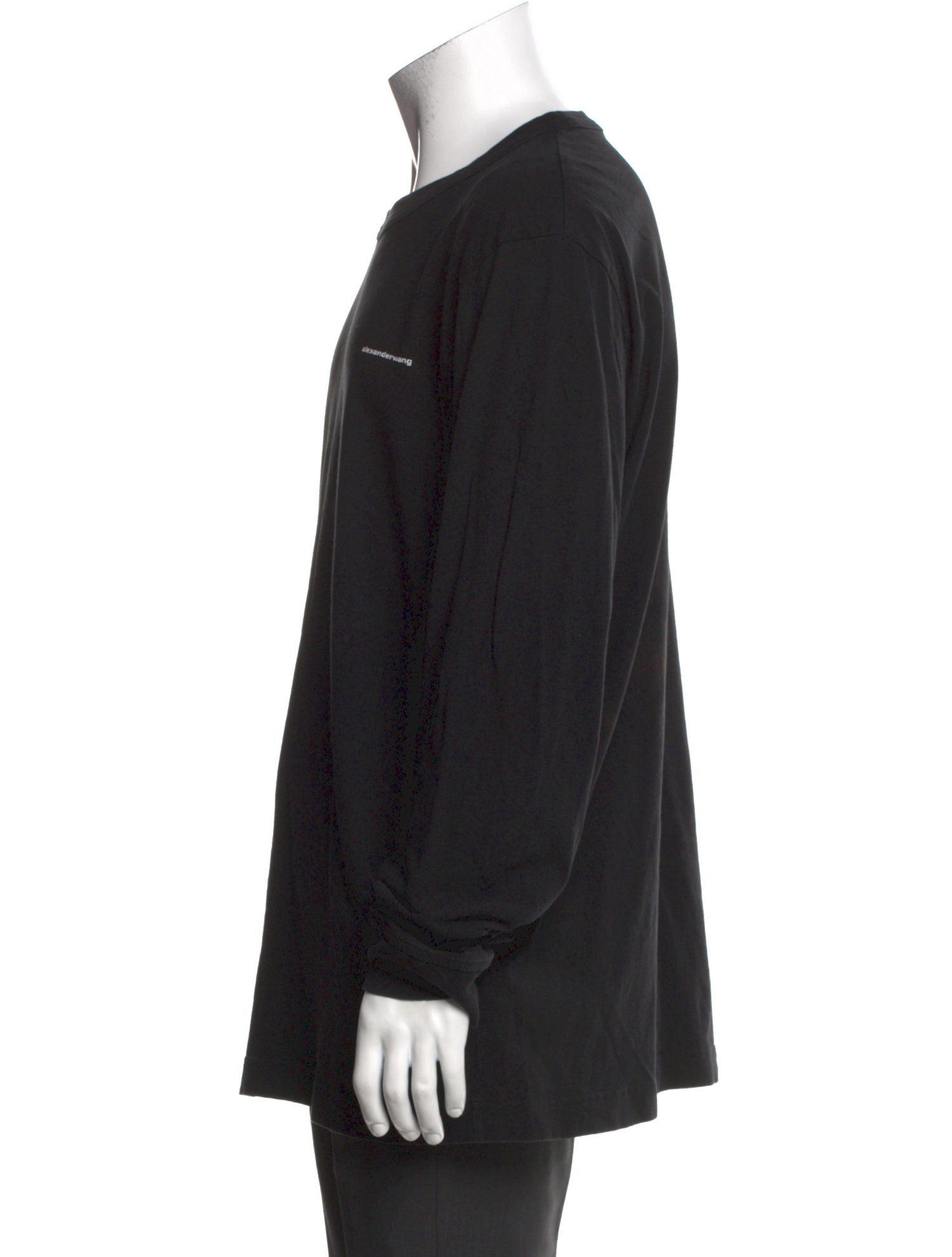 Alexander Wang Crew Neck Long Sleeve T-Shirt