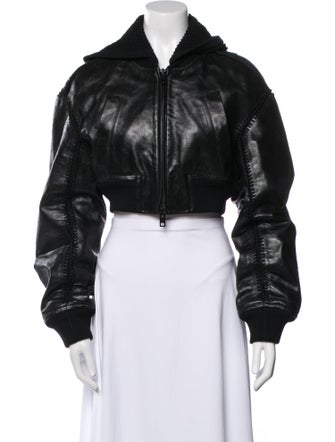 Alexander Wang Leather Bomber Jacket