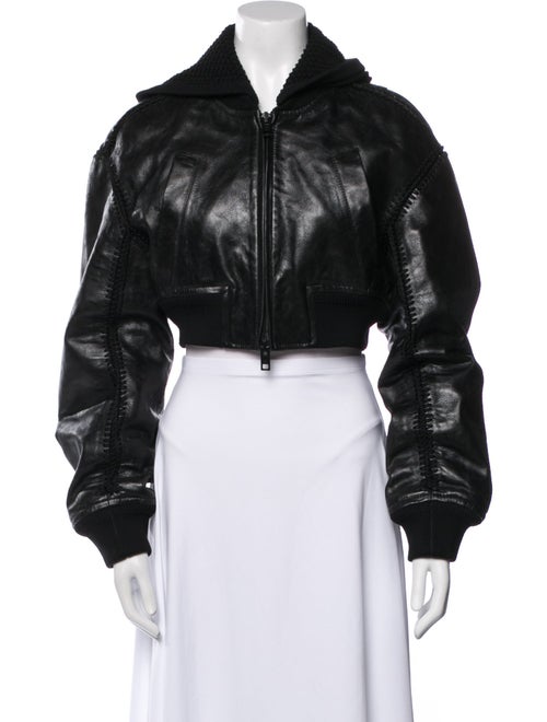 Alexander Wang Leather Bomber Jacket