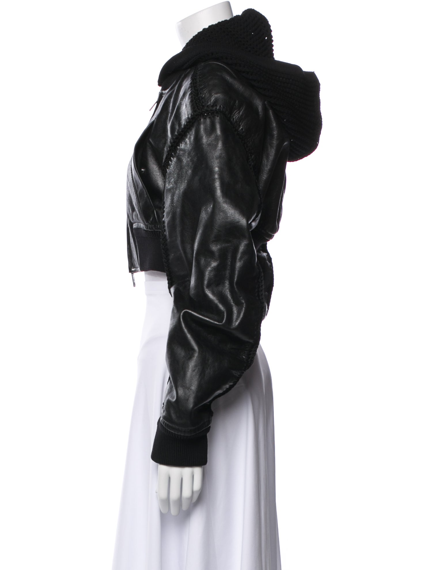 Alexander Wang Leather Bomber Jacket