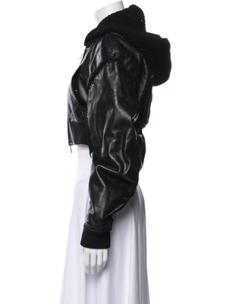 Alexander Wang Leather Bomber Jacket
