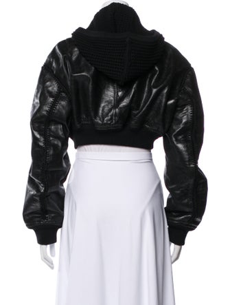 Alexander Wang Leather Bomber Jacket