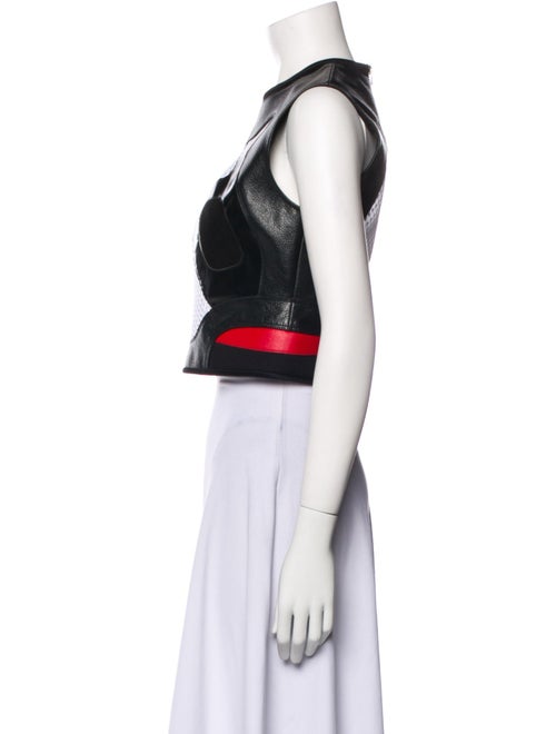 Alexander Wang Graphic Print Crew Neck Crop Top