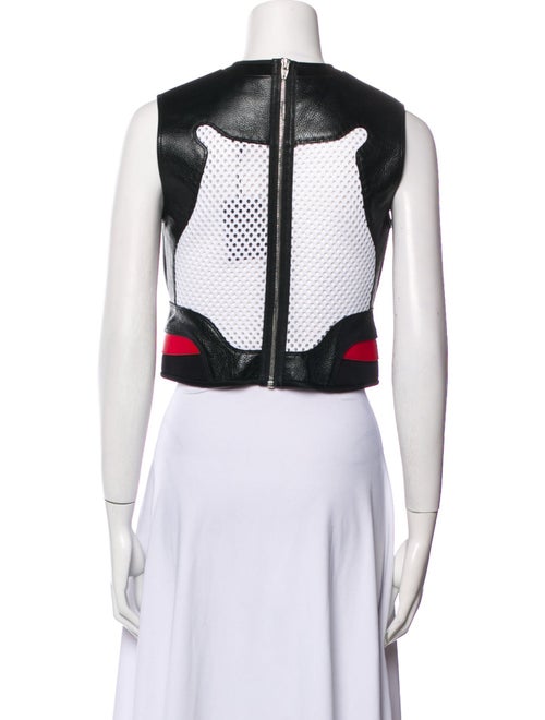 Alexander Wang Graphic Print Crew Neck Crop Top