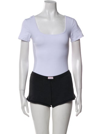 Alexander Wang Silk Ruffle Embellishment Short Set