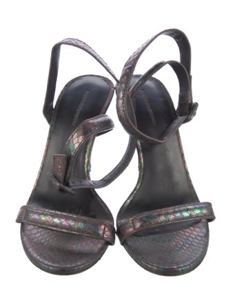 Alexander Wang Embossed Leather Sandals
