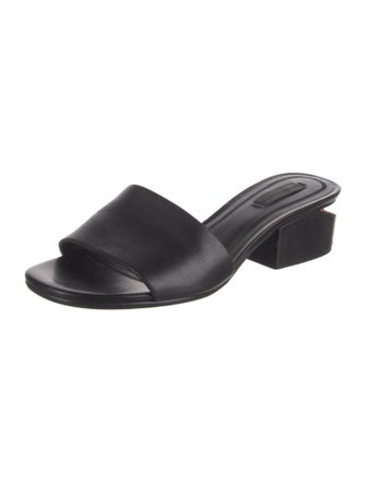 Alexander Wang Leather Cutout Accent Slides