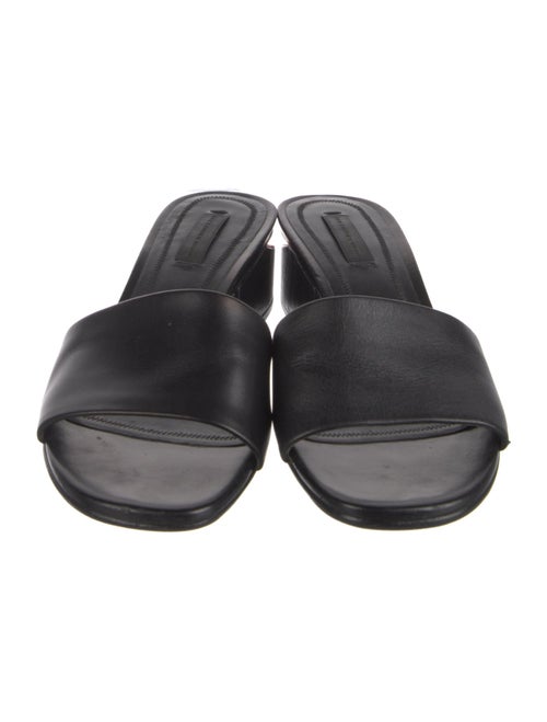 Alexander Wang Leather Cutout Accent Slides