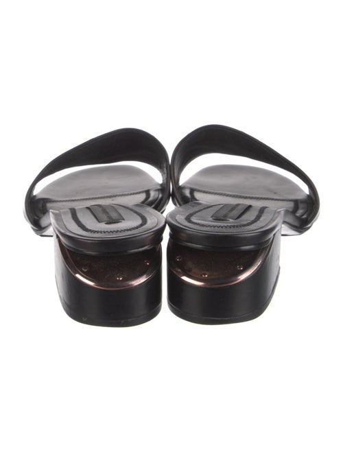 Alexander Wang Leather Cutout Accent Slides