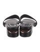 Alexander Wang Leather Cutout Accent Slides