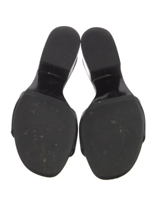 Alexander Wang Leather Cutout Accent Slides