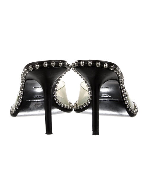 Alexander Wang Leather Studded Accents Slides