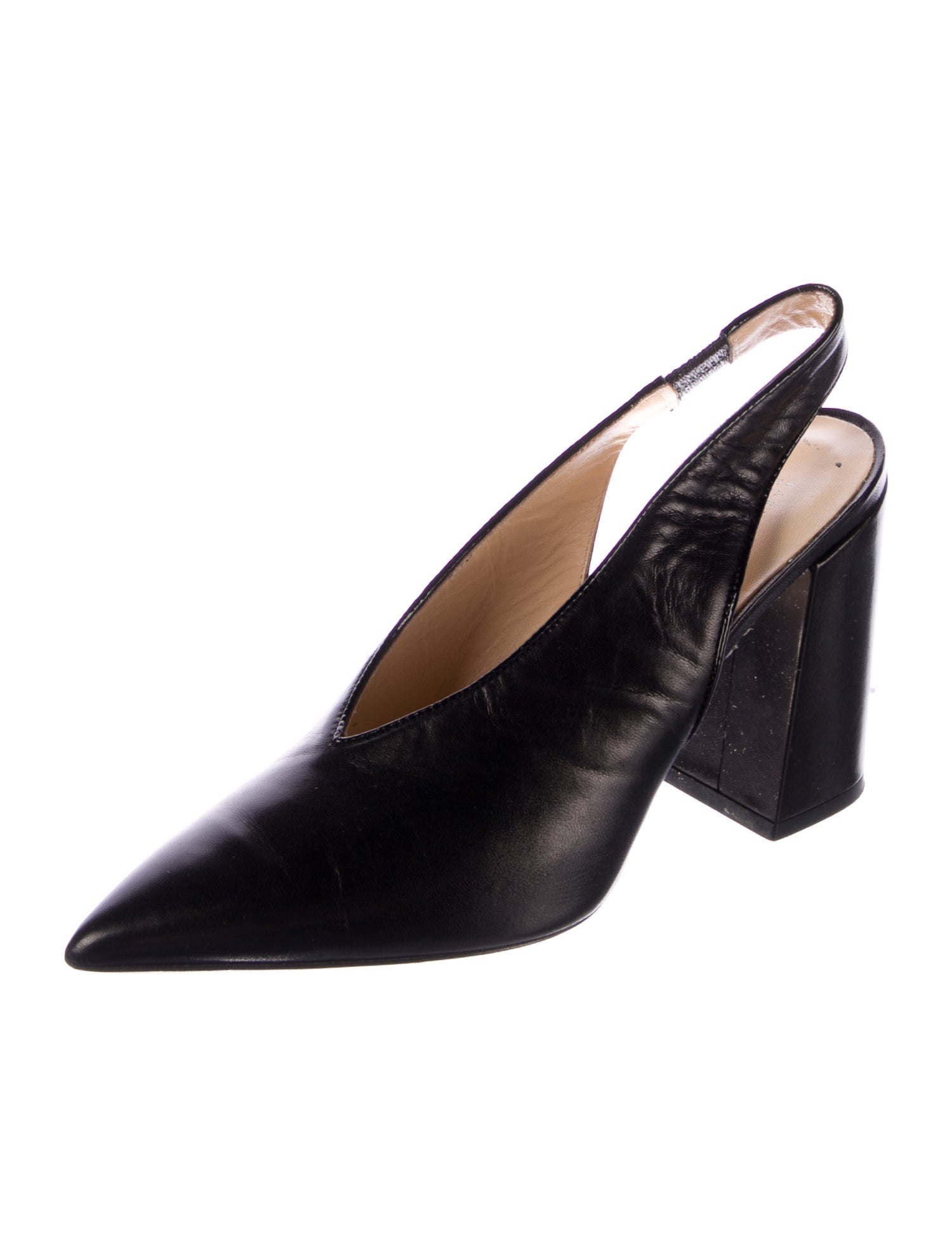 Barney's New York Leather Slingback Pumps