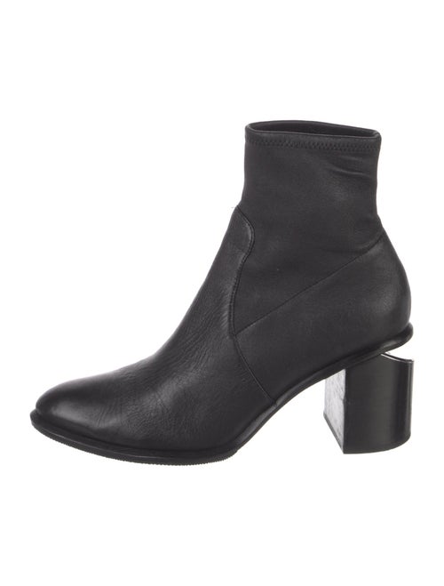 Alexander Wang Leather Cutout Accent Sock Boots