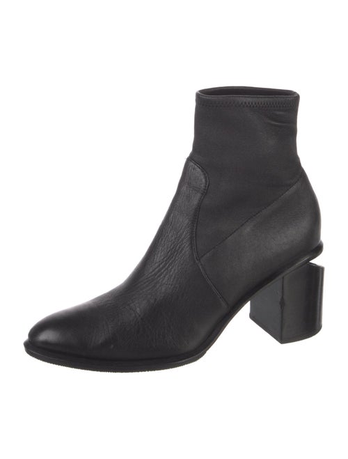 Alexander Wang Leather Cutout Accent Sock Boots