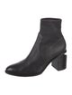Alexander Wang Leather Cutout Accent Sock Boots