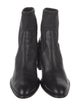 Alexander Wang Leather Cutout Accent Sock Boots