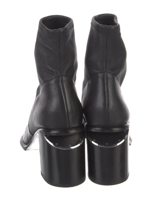 Alexander Wang Leather Cutout Accent Sock Boots