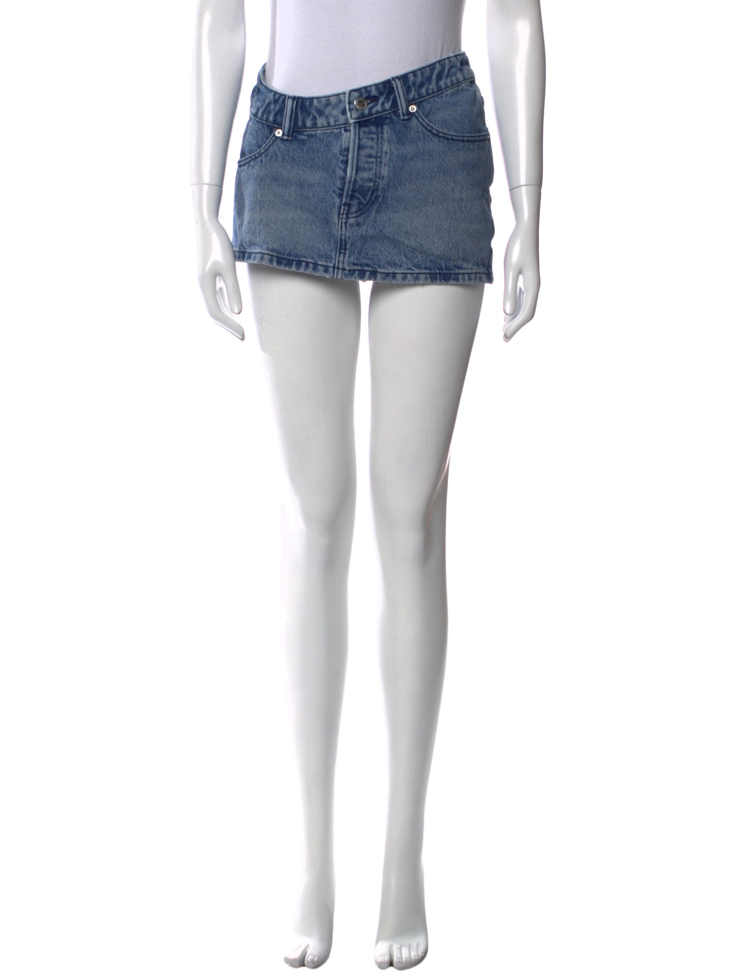 Alexander Wang Raw-Edge Trim Mini Skirt