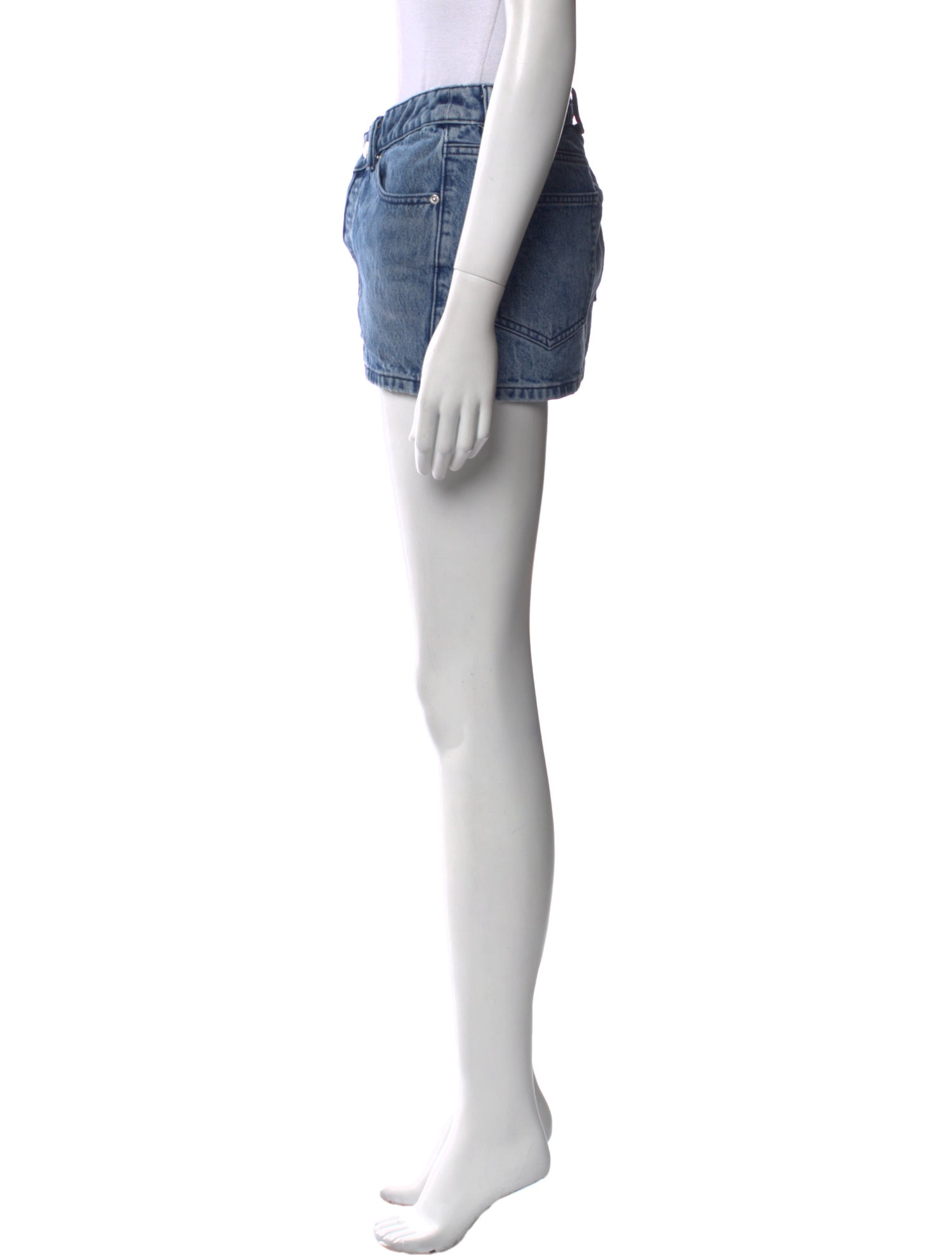 Alexander Wang Raw-Edge Trim Mini Skirt