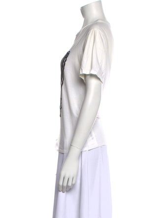 Alexander Wang Graphic Print Crew Neck T-Shirt