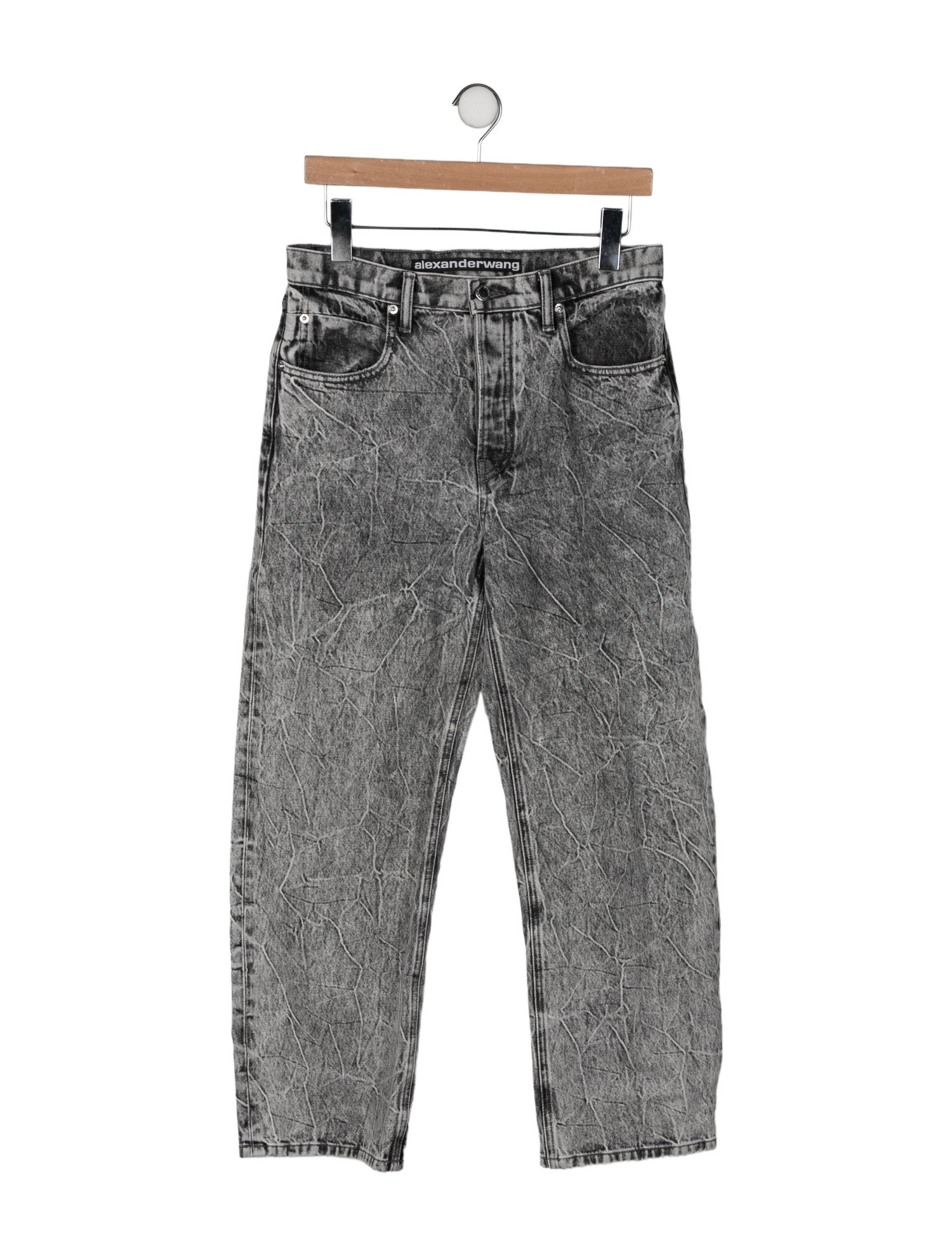 Alexander Wang High-Rise Straight Leg Jeans
