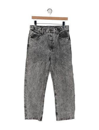 Alexander Wang High-Rise Straight Leg Jeans