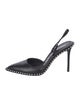 Alexander Wang Leather Beaded Accents Slingback Pumps