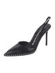 Alexander Wang Leather Beaded Accents Slingback Pumps
