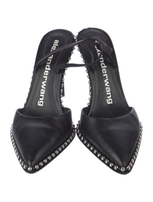 Alexander Wang Leather Beaded Accents Slingback Pumps