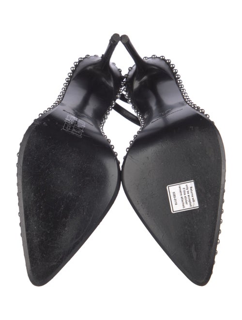 Alexander Wang Leather Beaded Accents Slingback Pumps