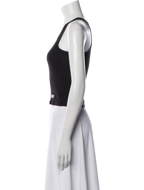 Alexander Wang Scoop Neck Sleeveless Crop Top