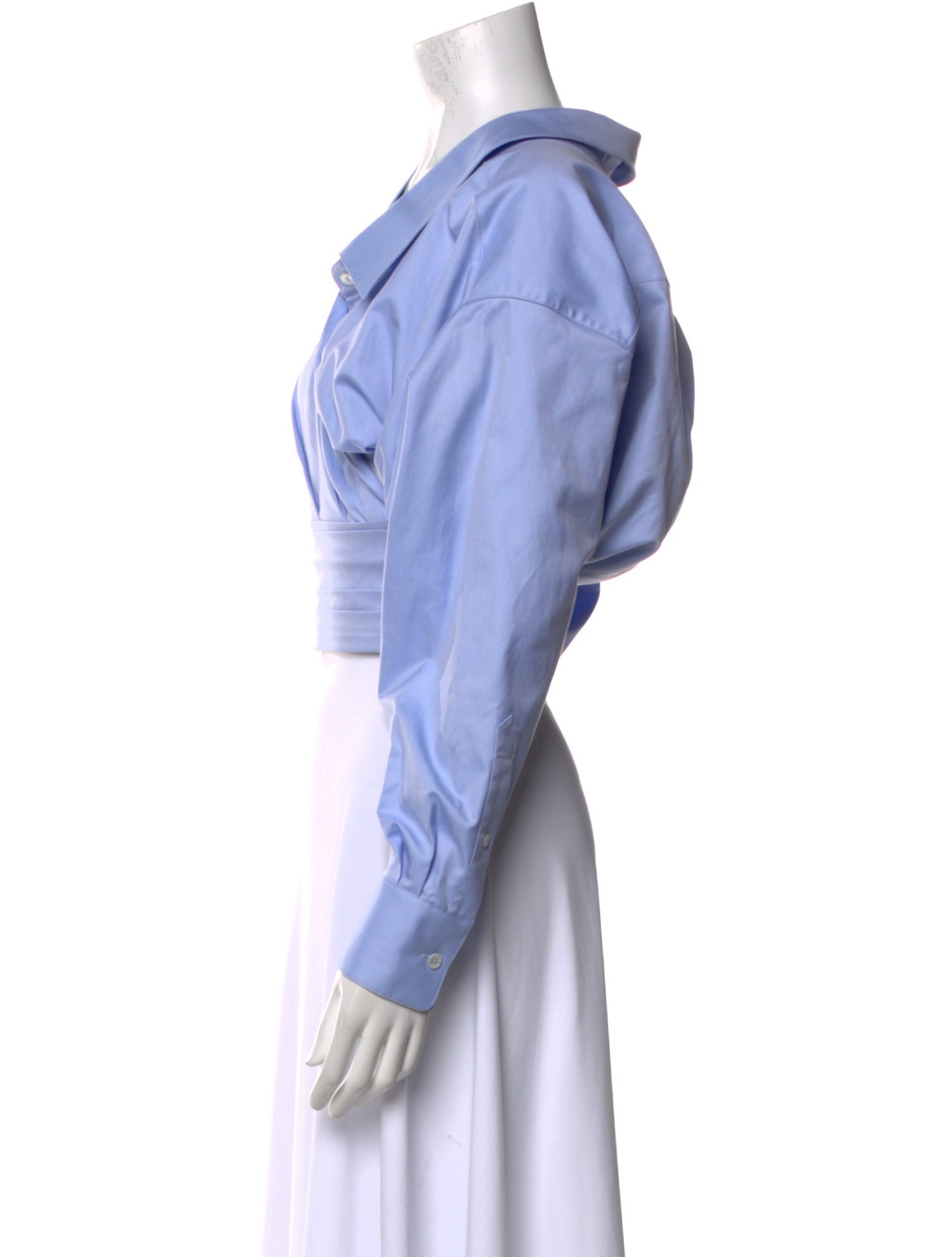 Alexander Wang One-Shoulder Long Sleeve Crop Top w/ Tags