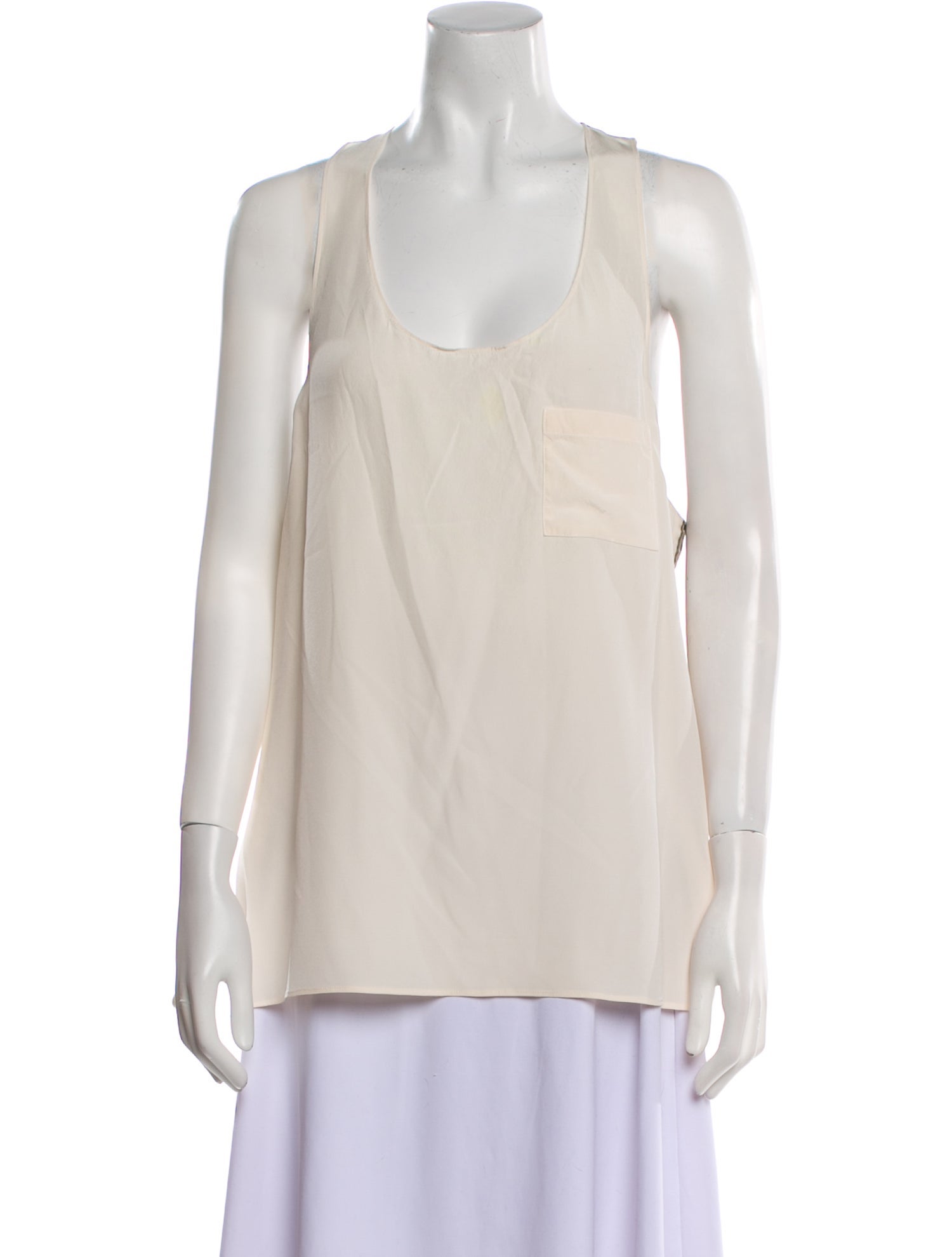 Alexander Wang Scoop Neck Sleeveless Top
