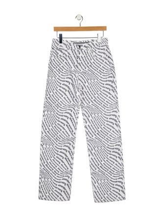 Alexander Wang Mid-Rise Straight Leg Jeans